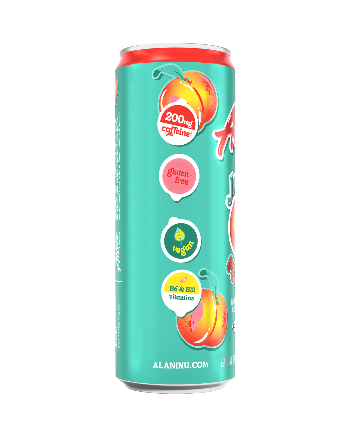 Juicy Peach Zero-Sugar Energy Drink, 12-Pack