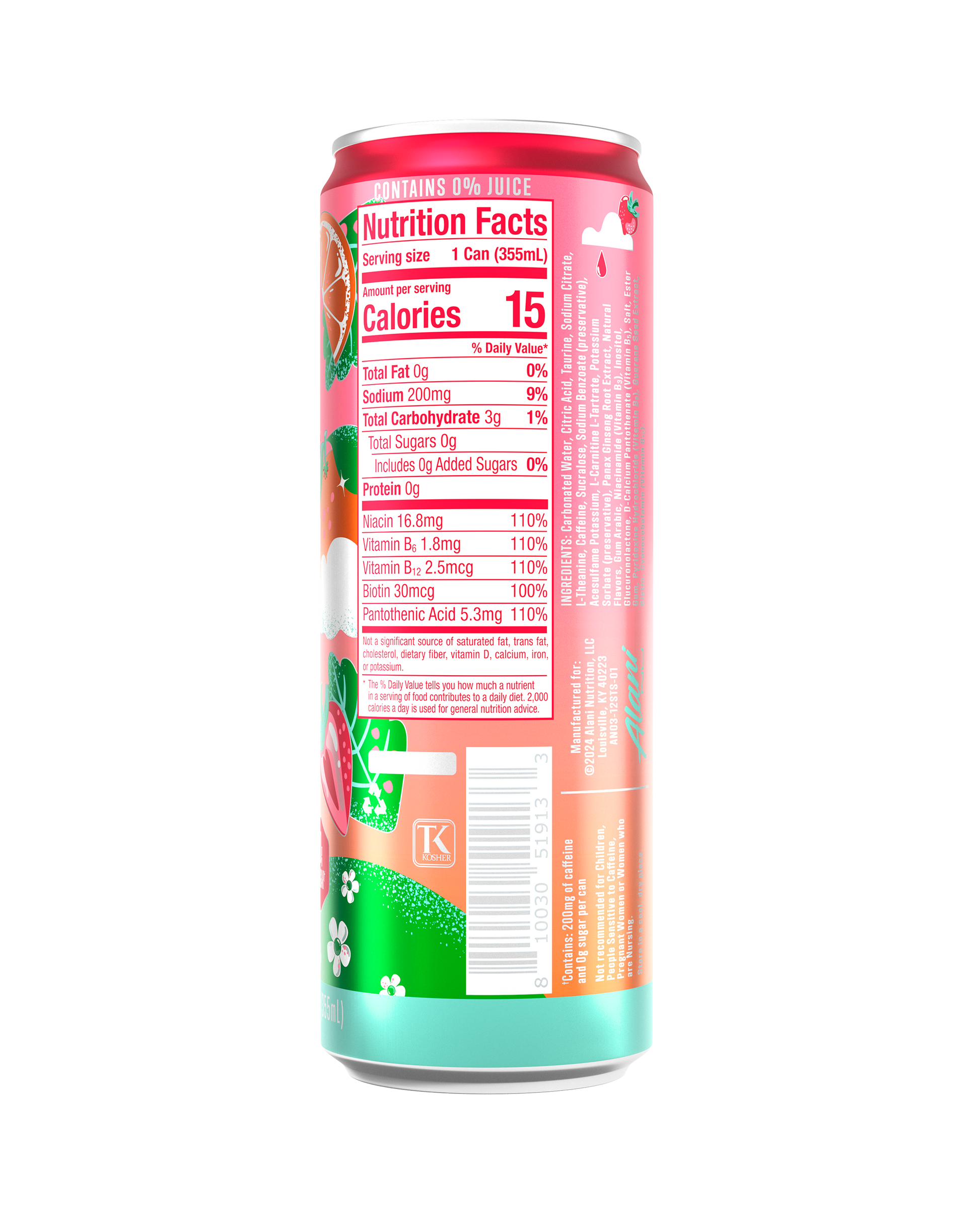 Strawberry Sunrise Energy Drink - 12-Pack