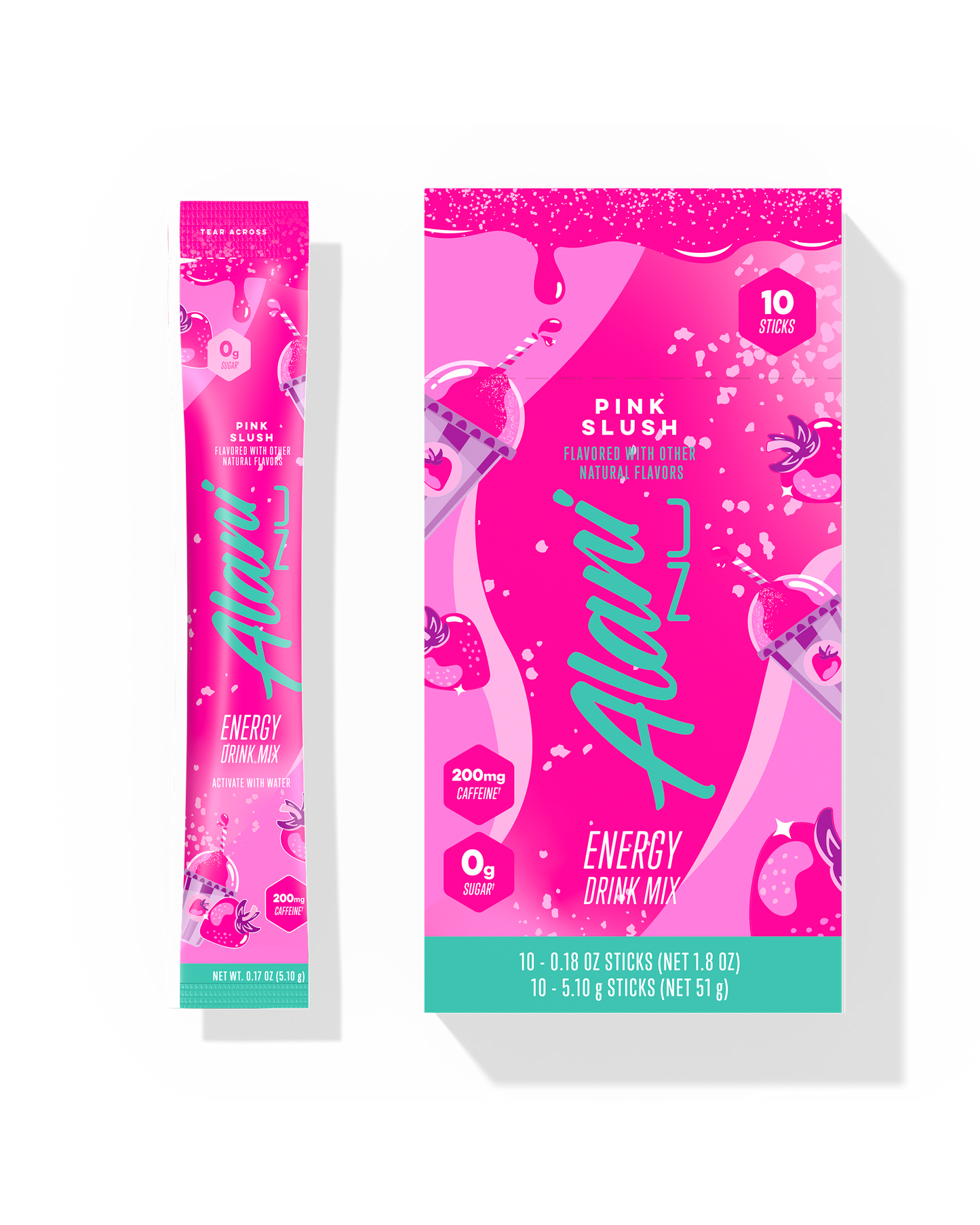Alani Nu Pink Slush Energy Mix Sticks - 10-Pack