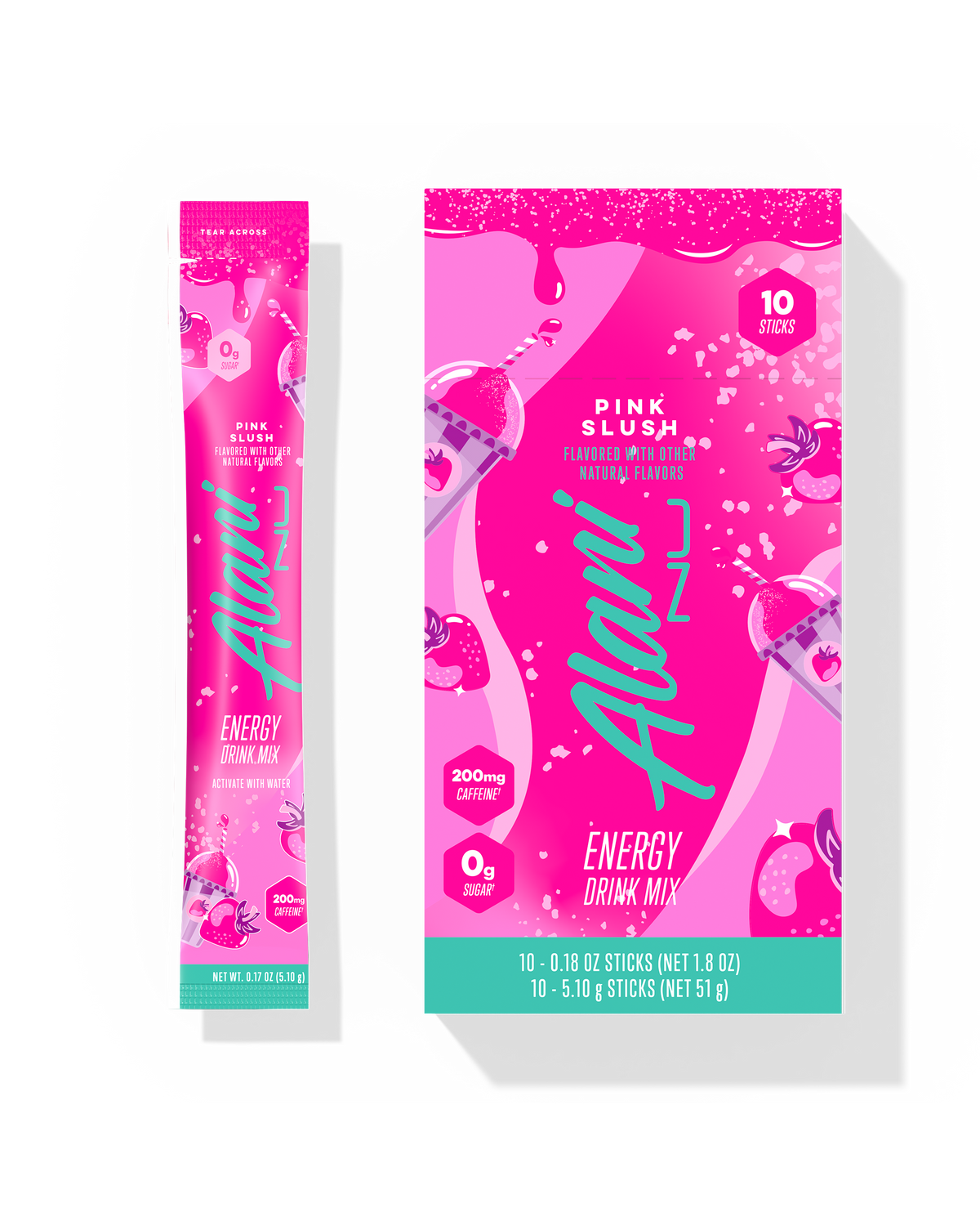 Alani Nu Pink Slush Energy Mix Sticks - 10-Pack