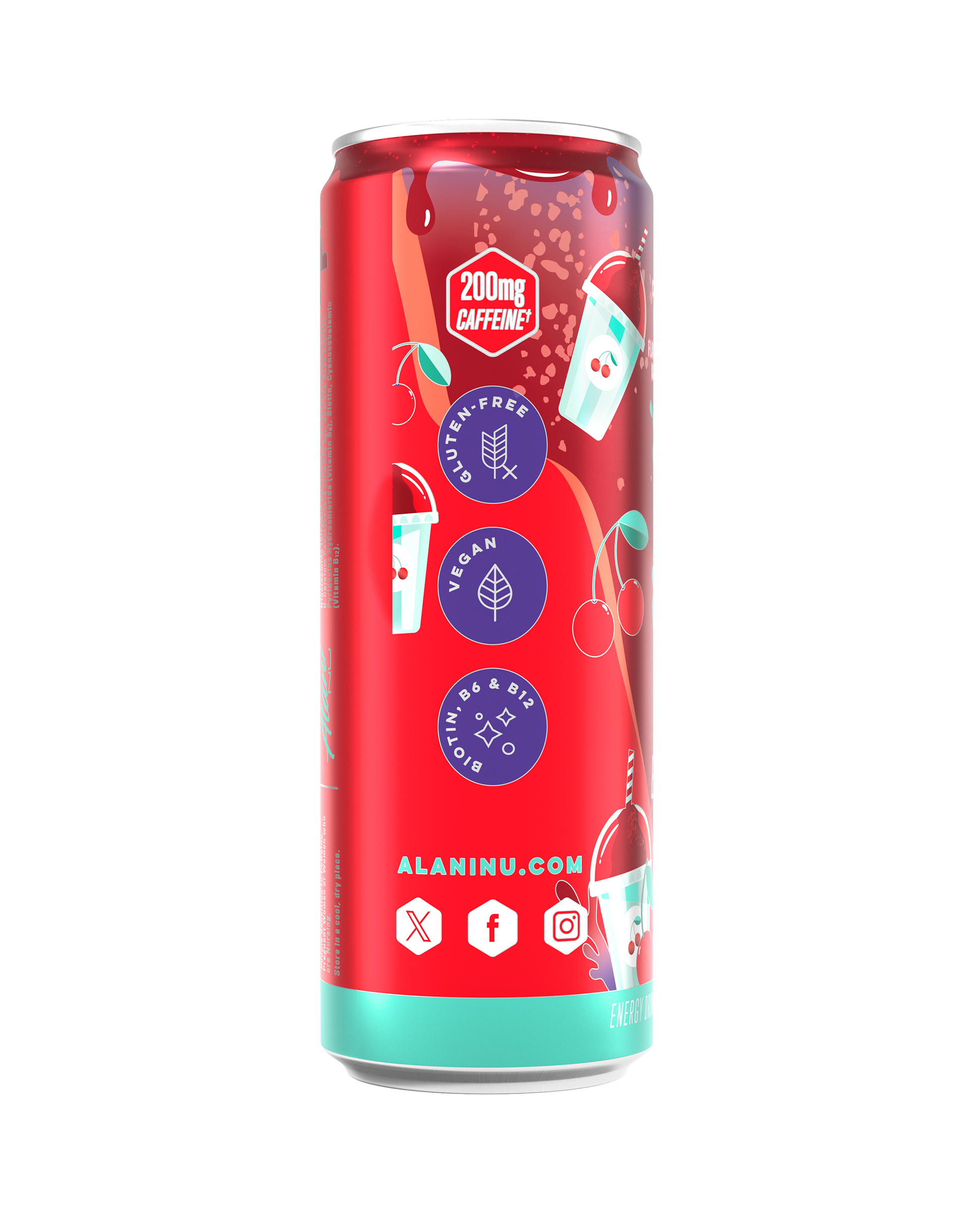 Cherry Slush Zero-Sugar Energy Drink, 12-Pack