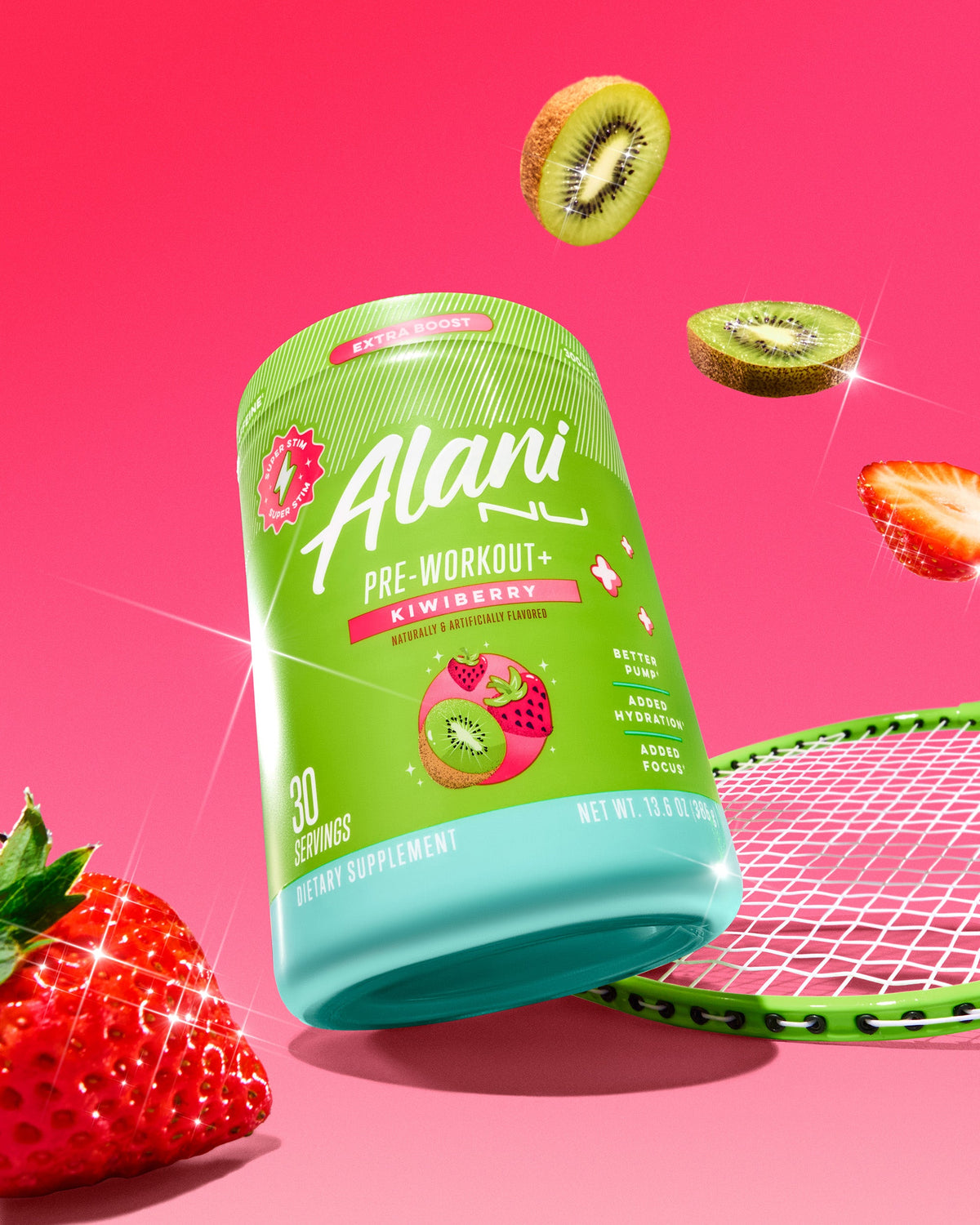 Alani Nu Pre-Workout+ Kiwiberry - 30 Servings
