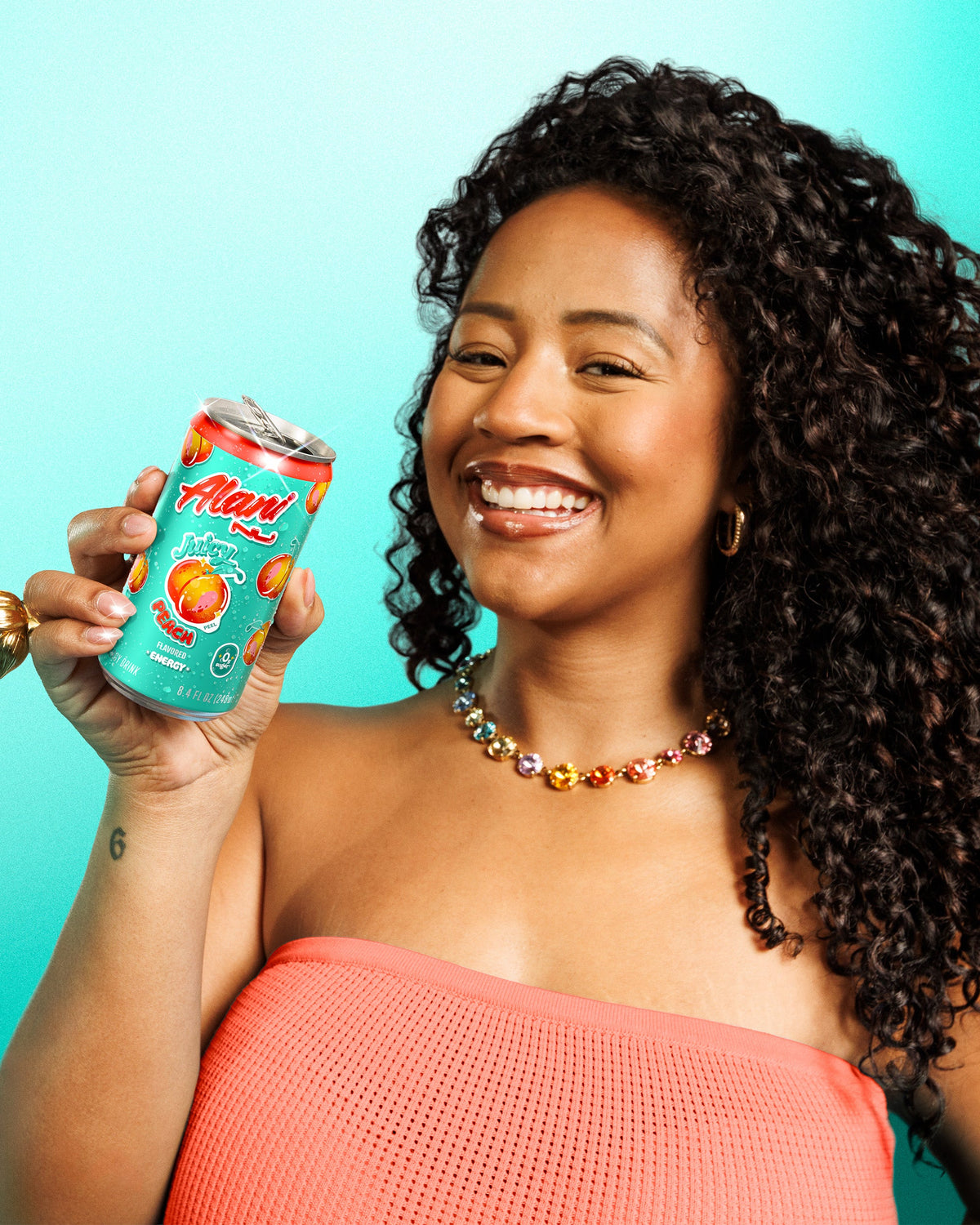 Alani Nu Juicy Peach Mini Energy Drinks - 24-Pack
