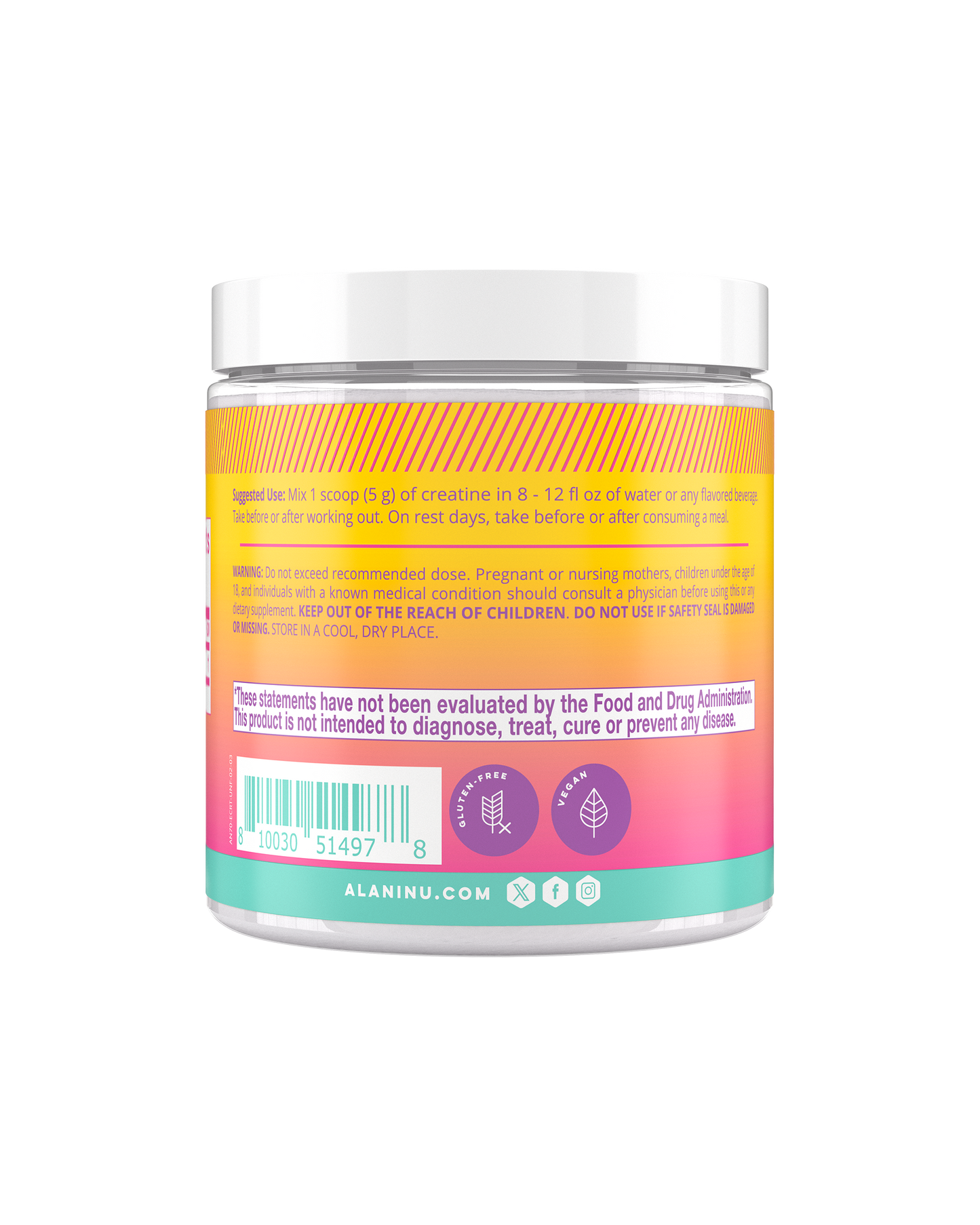 Pure Creatine Powder, 30 Servings