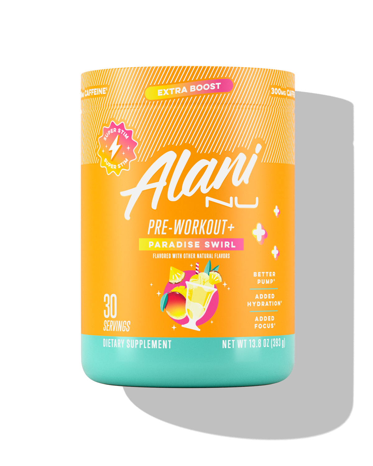 Alani Nu Pre-Workout+ Paradise Swirl - 30 Servings