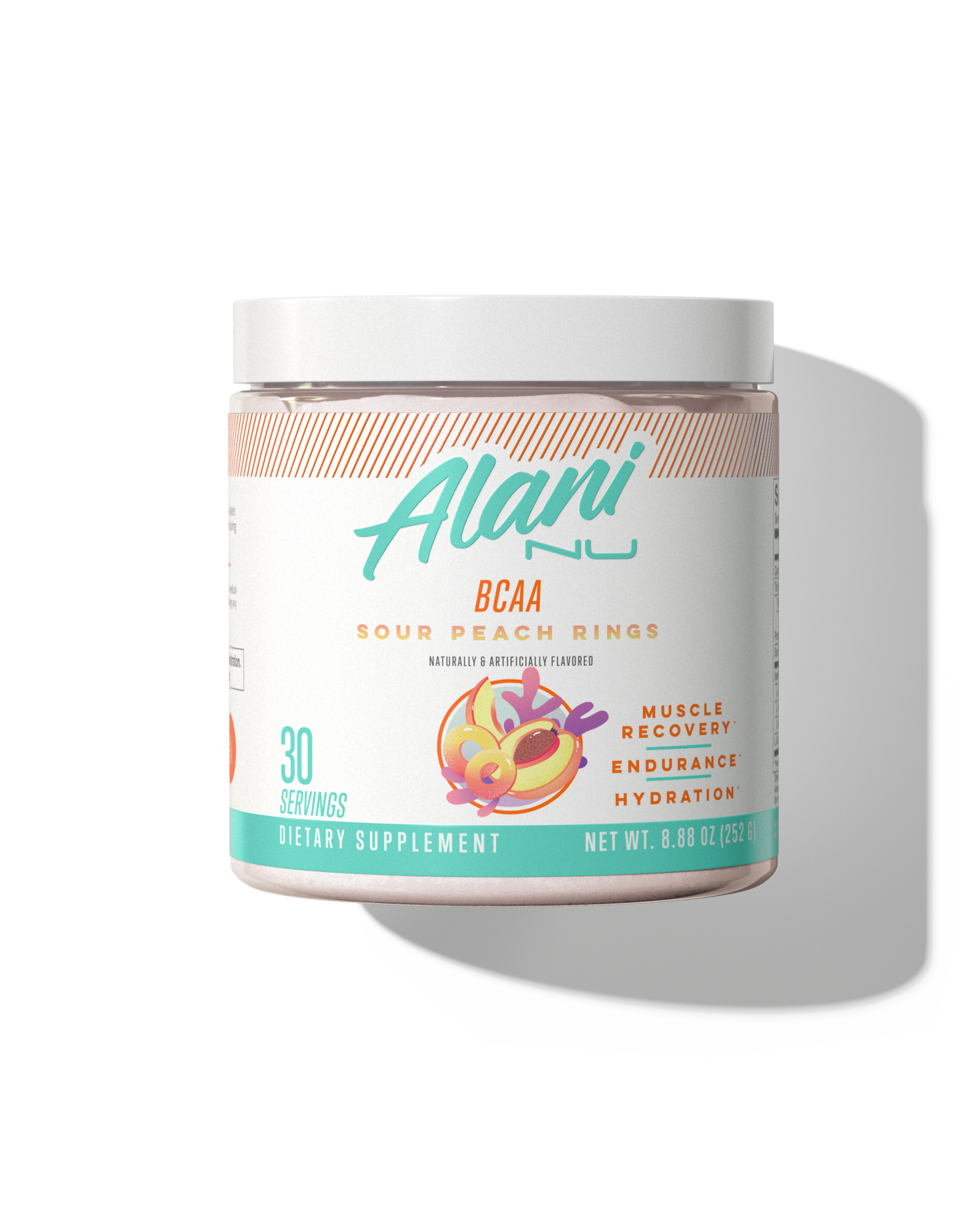 Sour Peach Rings BCAA Powder, 30 Servings
