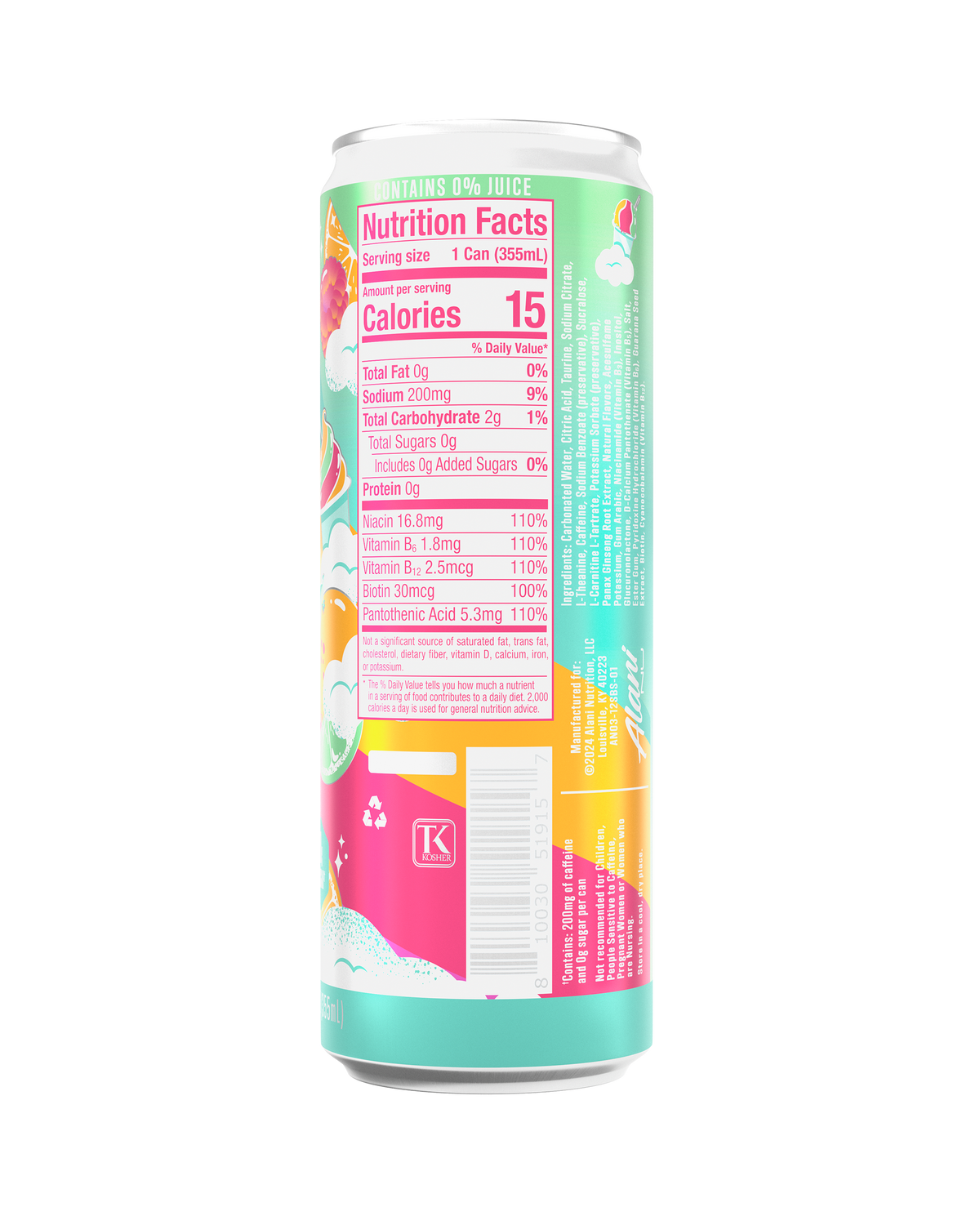 Sherbet Swirl Sugar-Free Energy Drink - 12-Pack