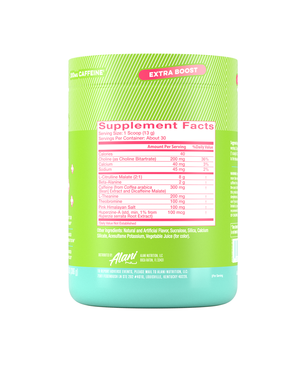 Alani Nu Pre-Workout+ Kiwiberry - 30 Servings