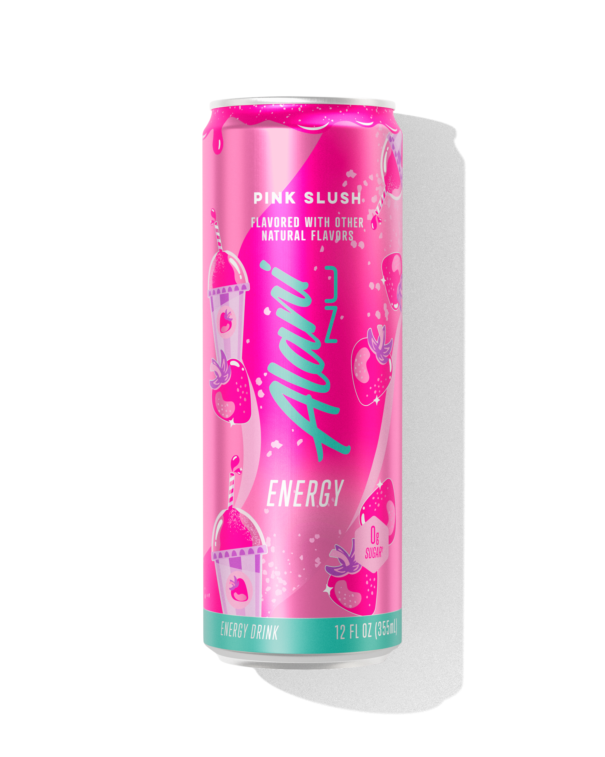 Pink Slush Strawberry Cream Energy Drink, 12-Pack
