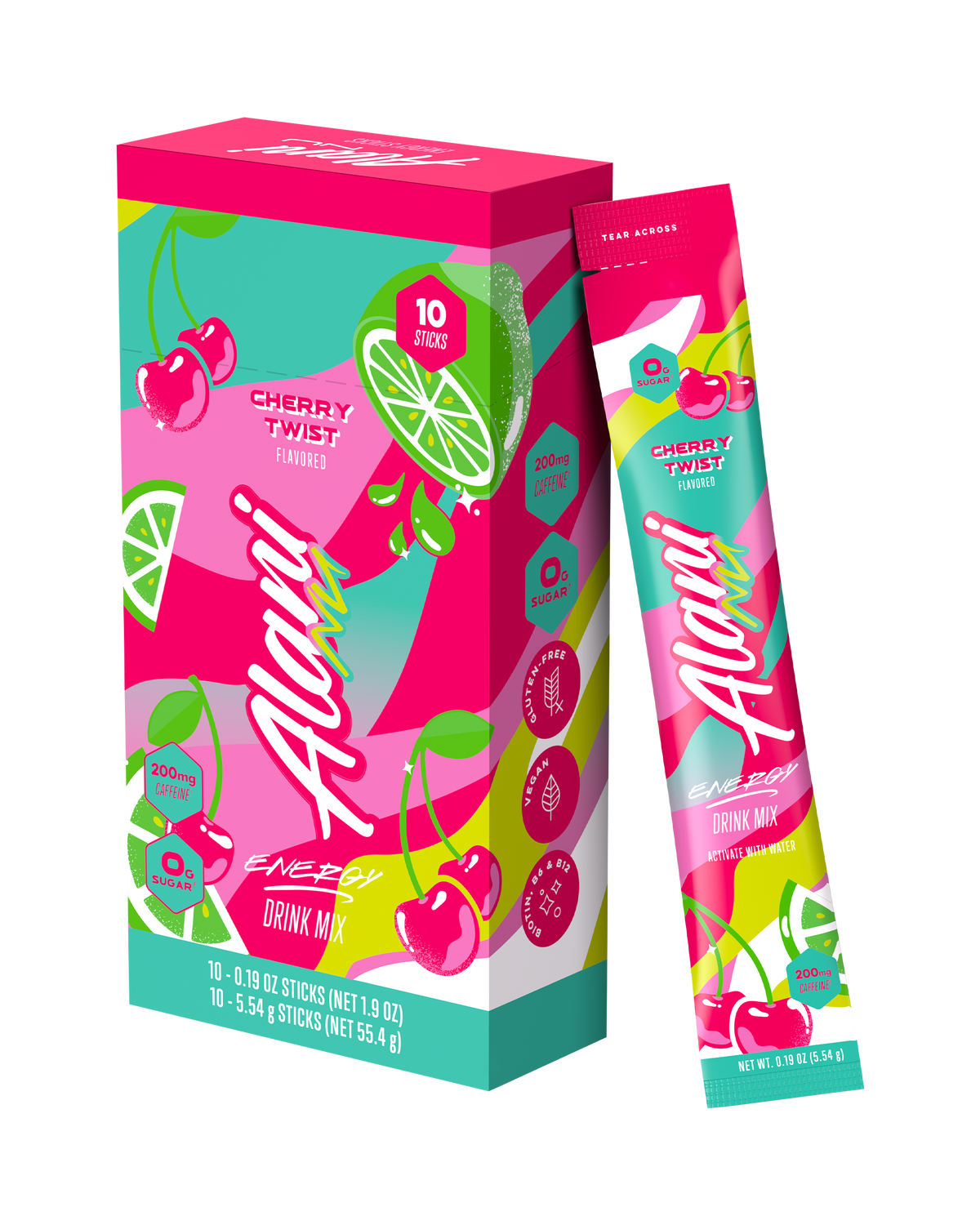 Alani Nu Cherry Twist Energy Sticks - 10-Pack