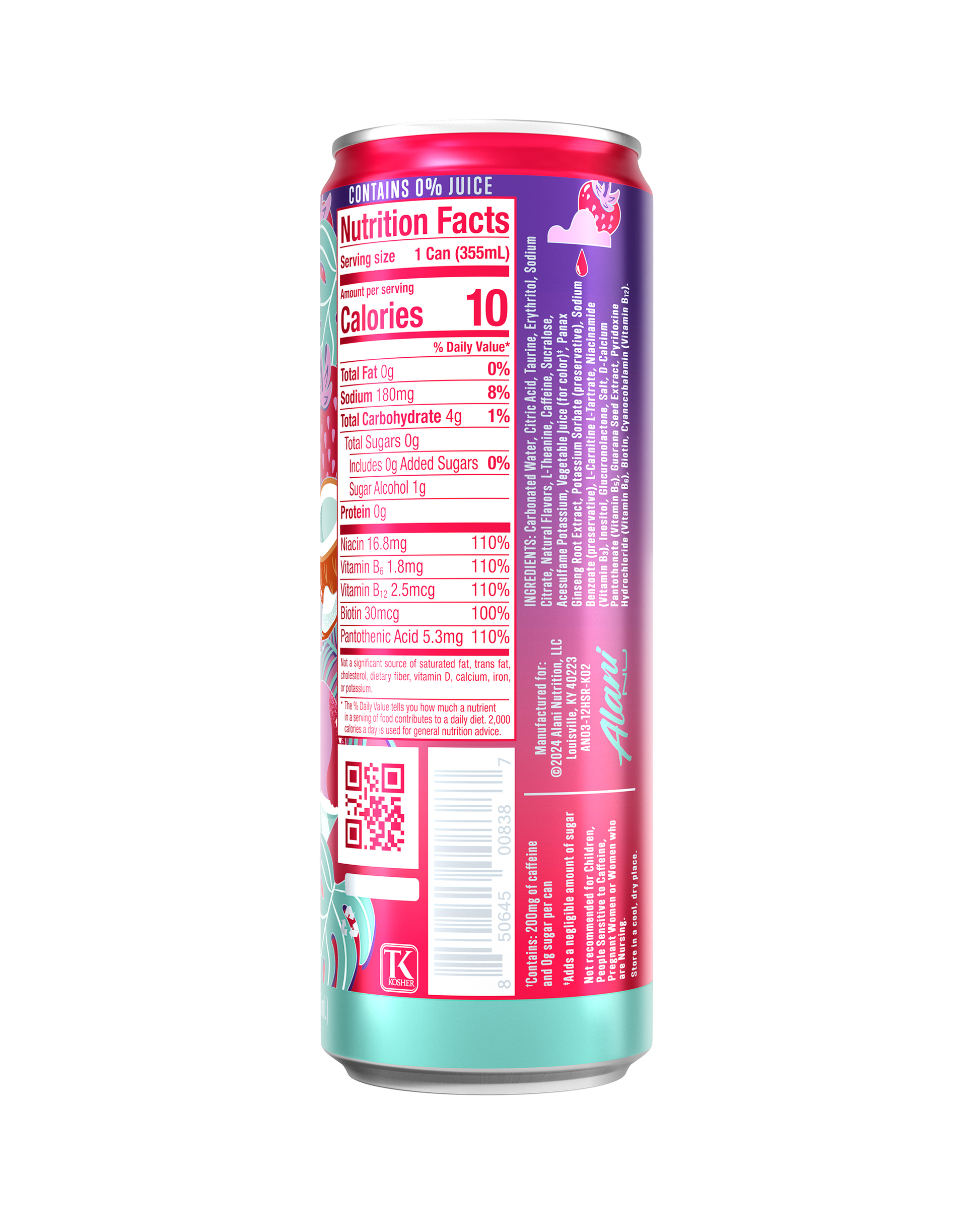 Hawaiian Shaved Ice Energy Drink, 12-Pack