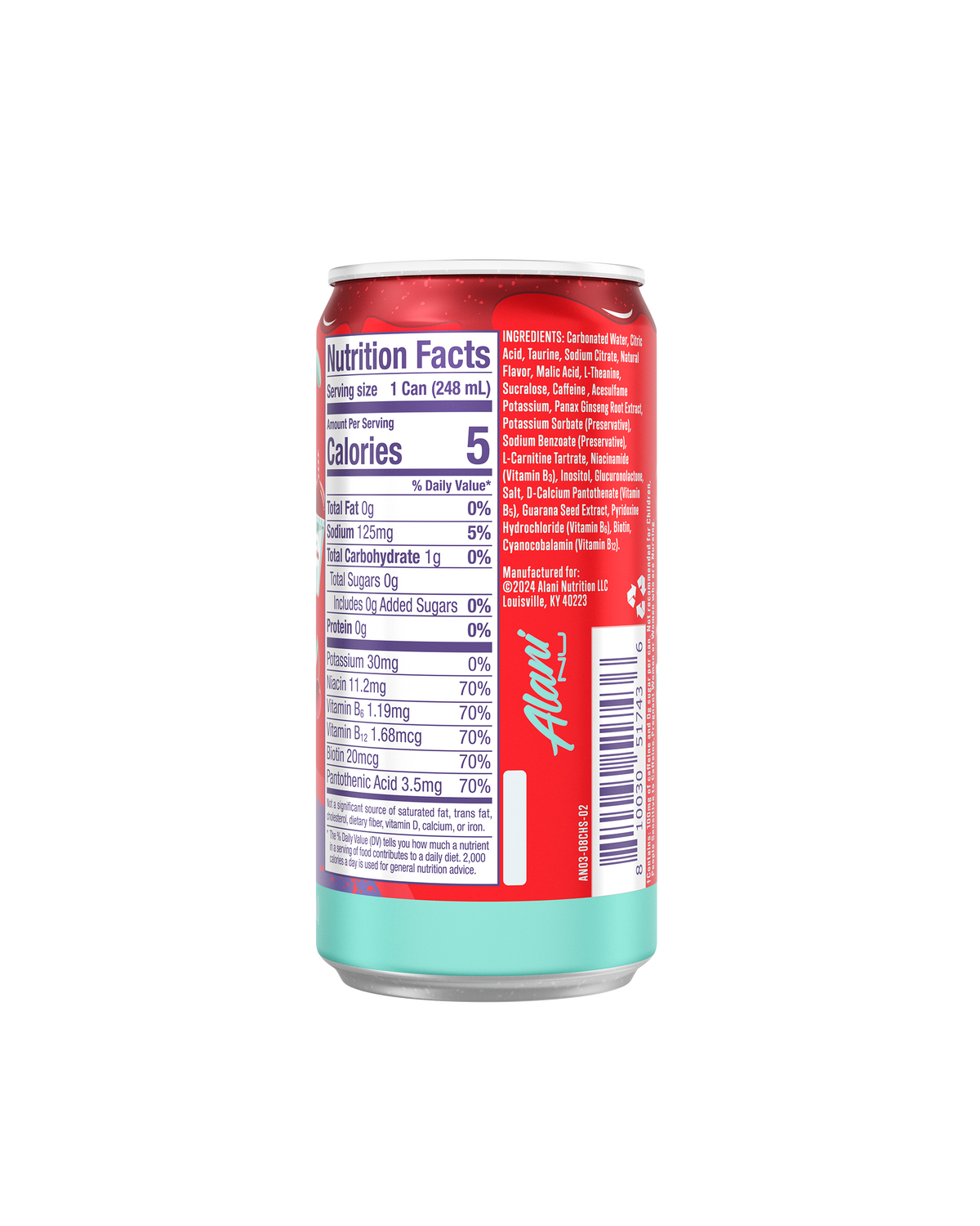 Alani Nu Cherry Slush Mini Energy Drinks - 24-Pack