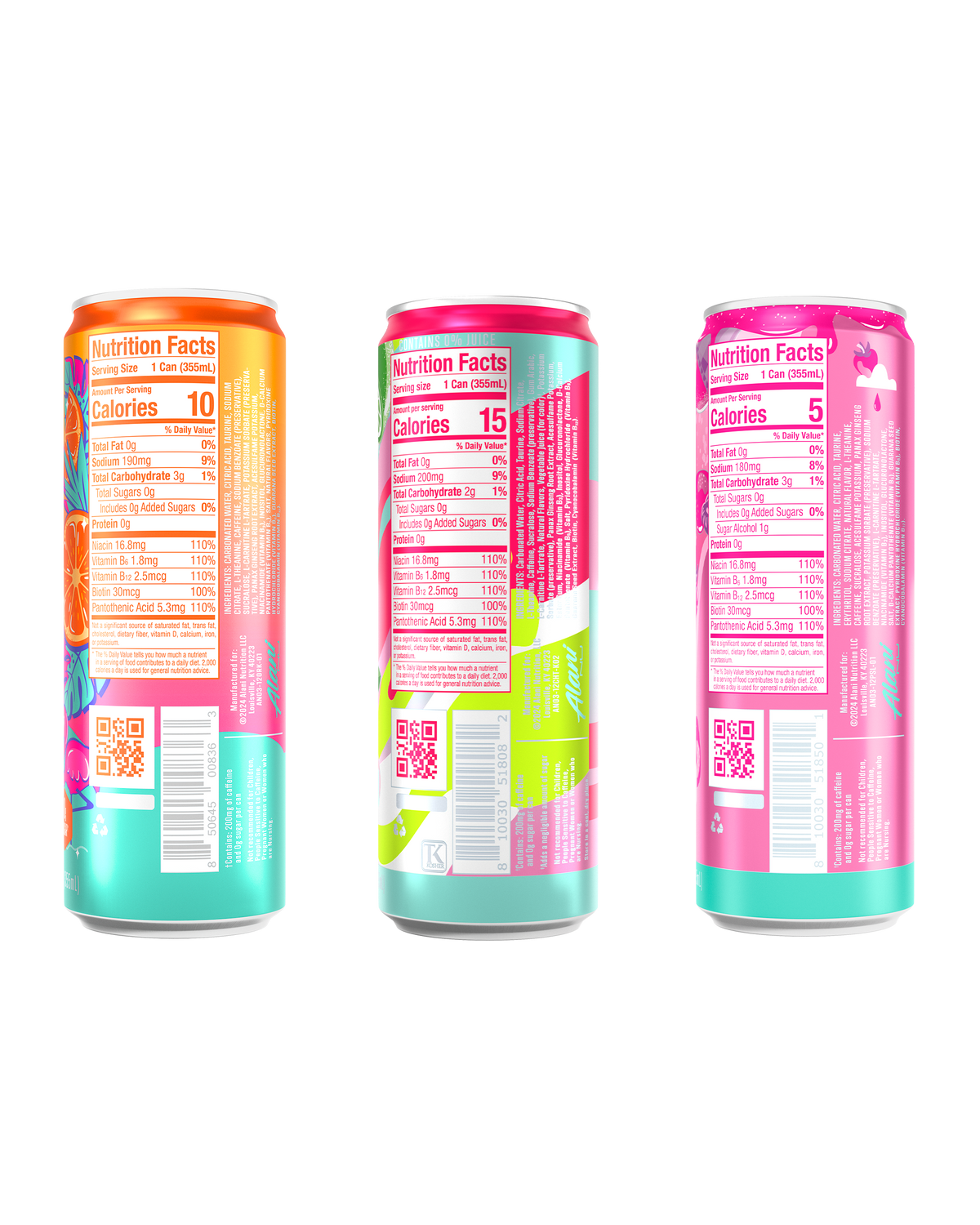 Alani Nu Sunkissed Energy Drink Variety Pack - 12-Pack