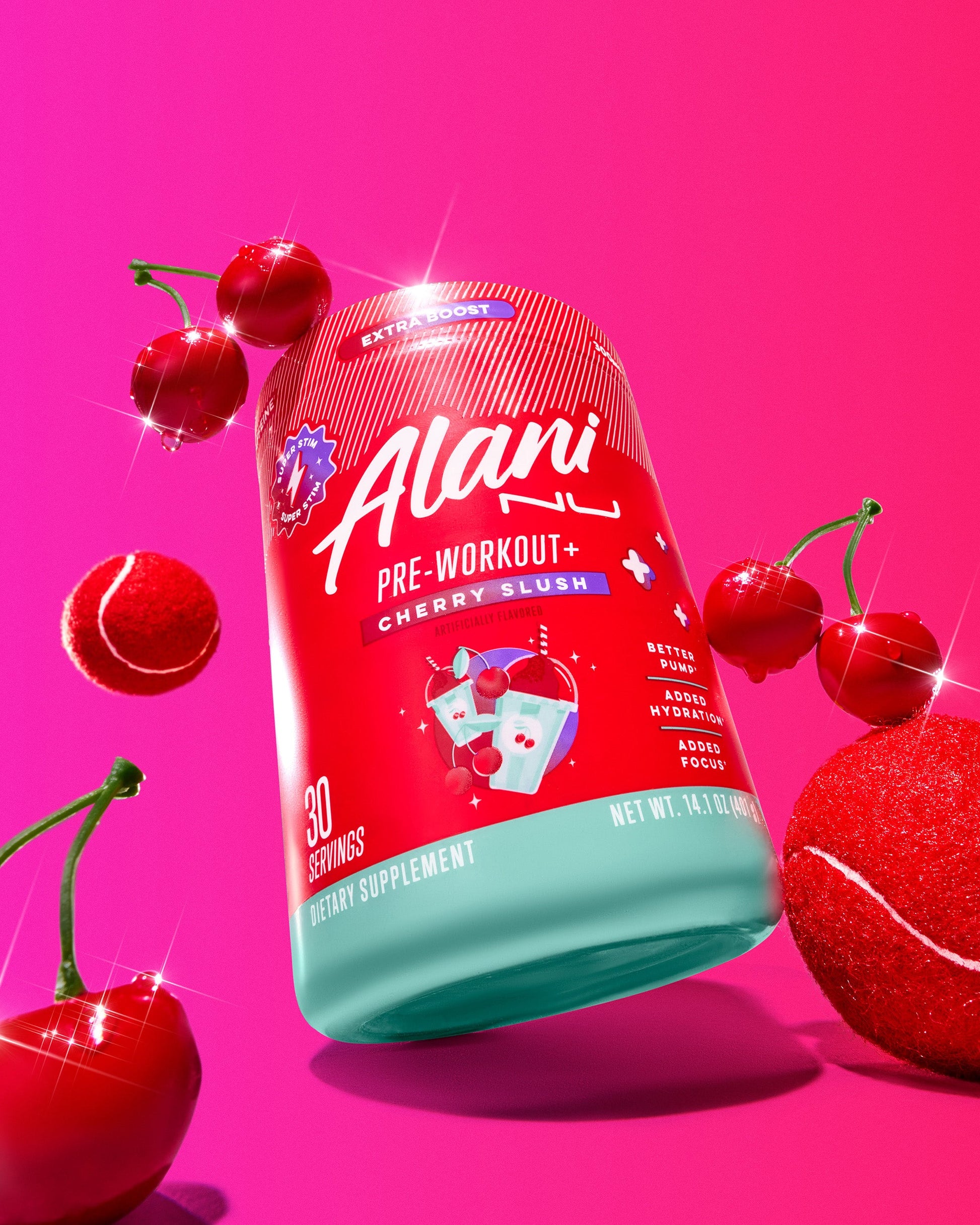 Alani Nu Pre-Workout+ Cherry Slush - 30 Servings