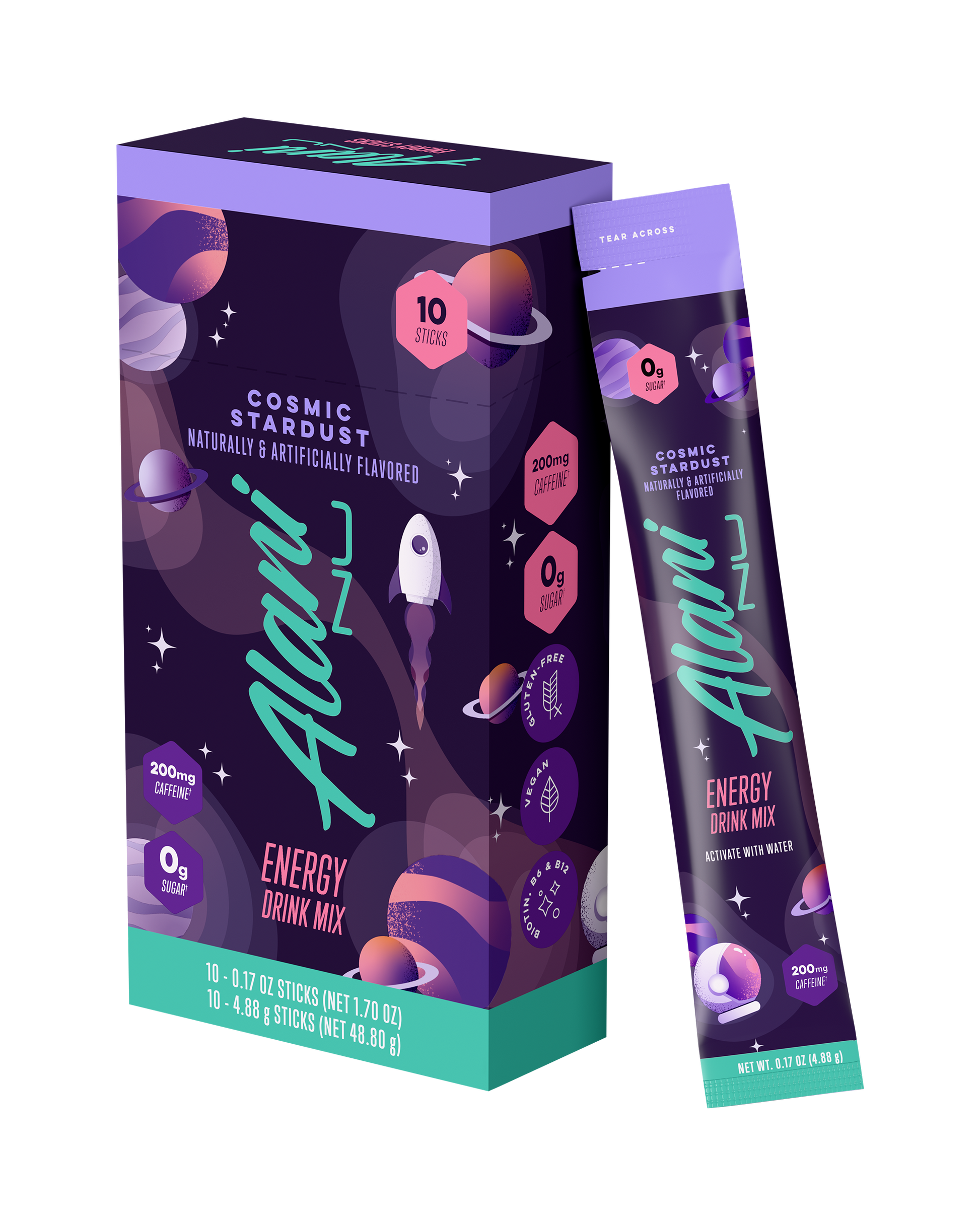 Cosmic Stardust Energy Powder Sticks, 10-Pack