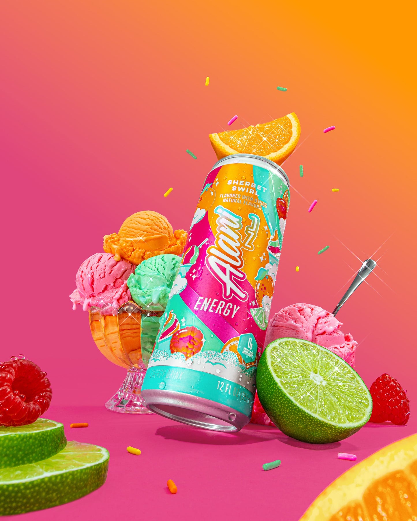 Sherbet Swirl Sugar-Free Energy Drink - 12-Pack