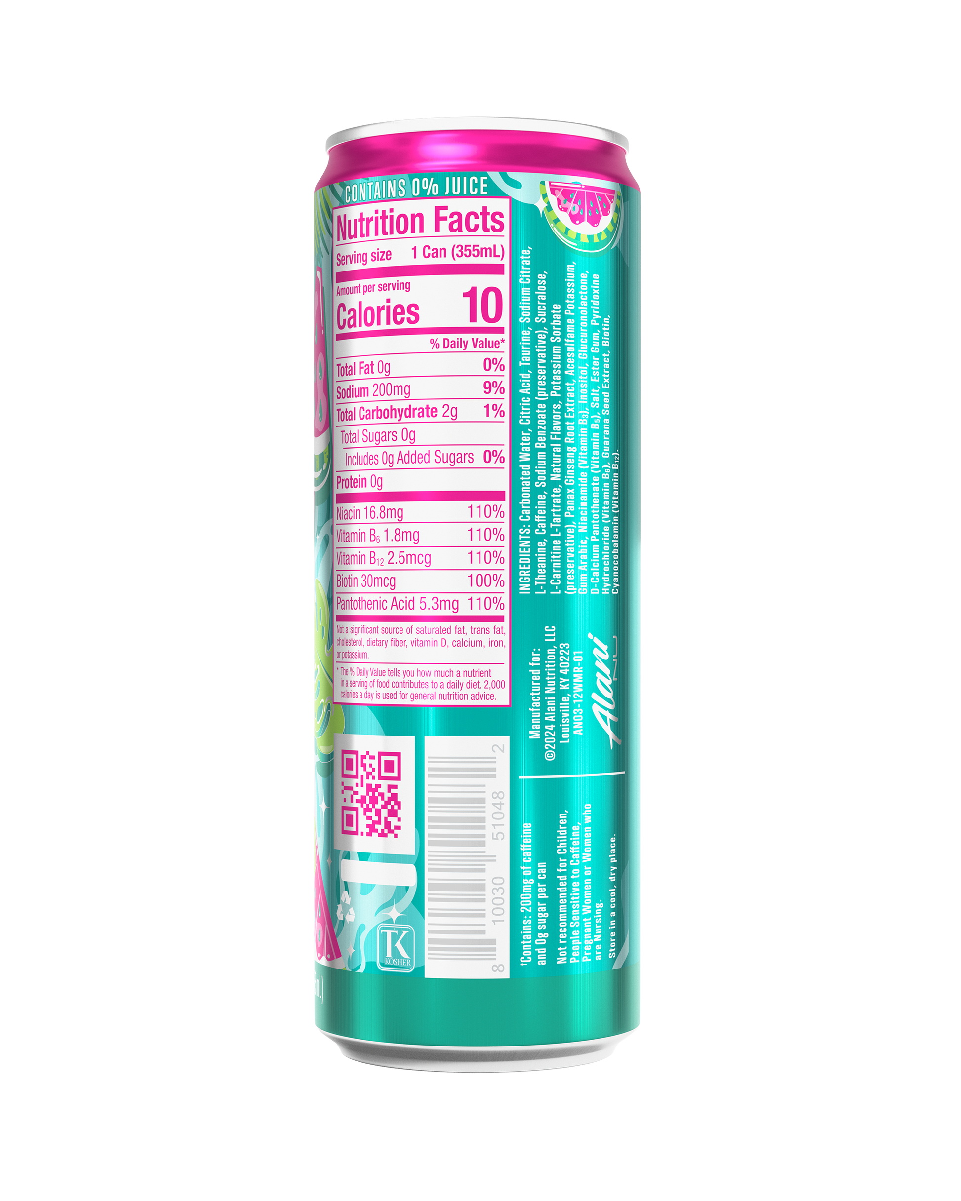 Alani Nu Watermelon Wave Energy Drink - 12-Pack
