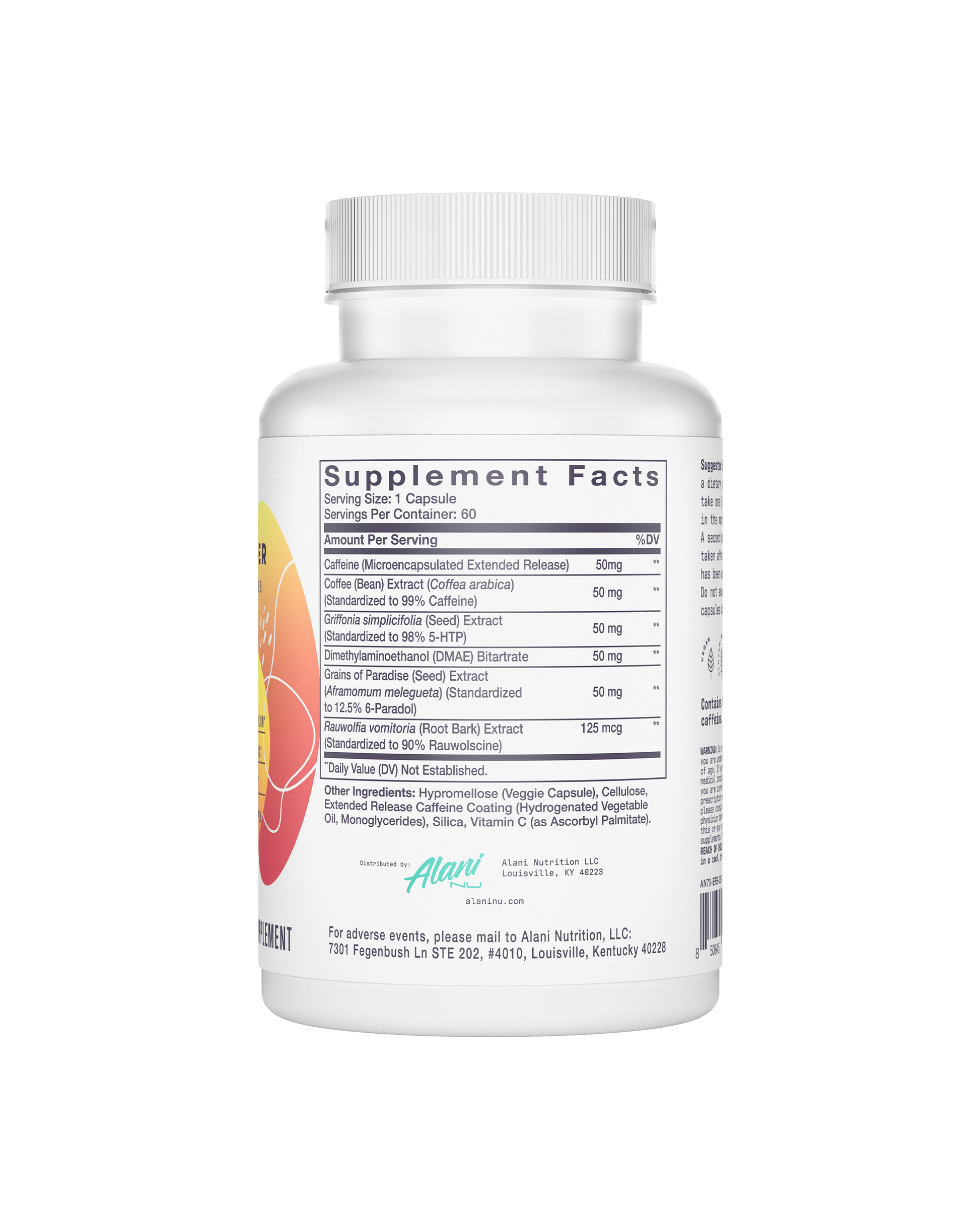Fat Burner Capsules with Caffeine, 60-Day Supply