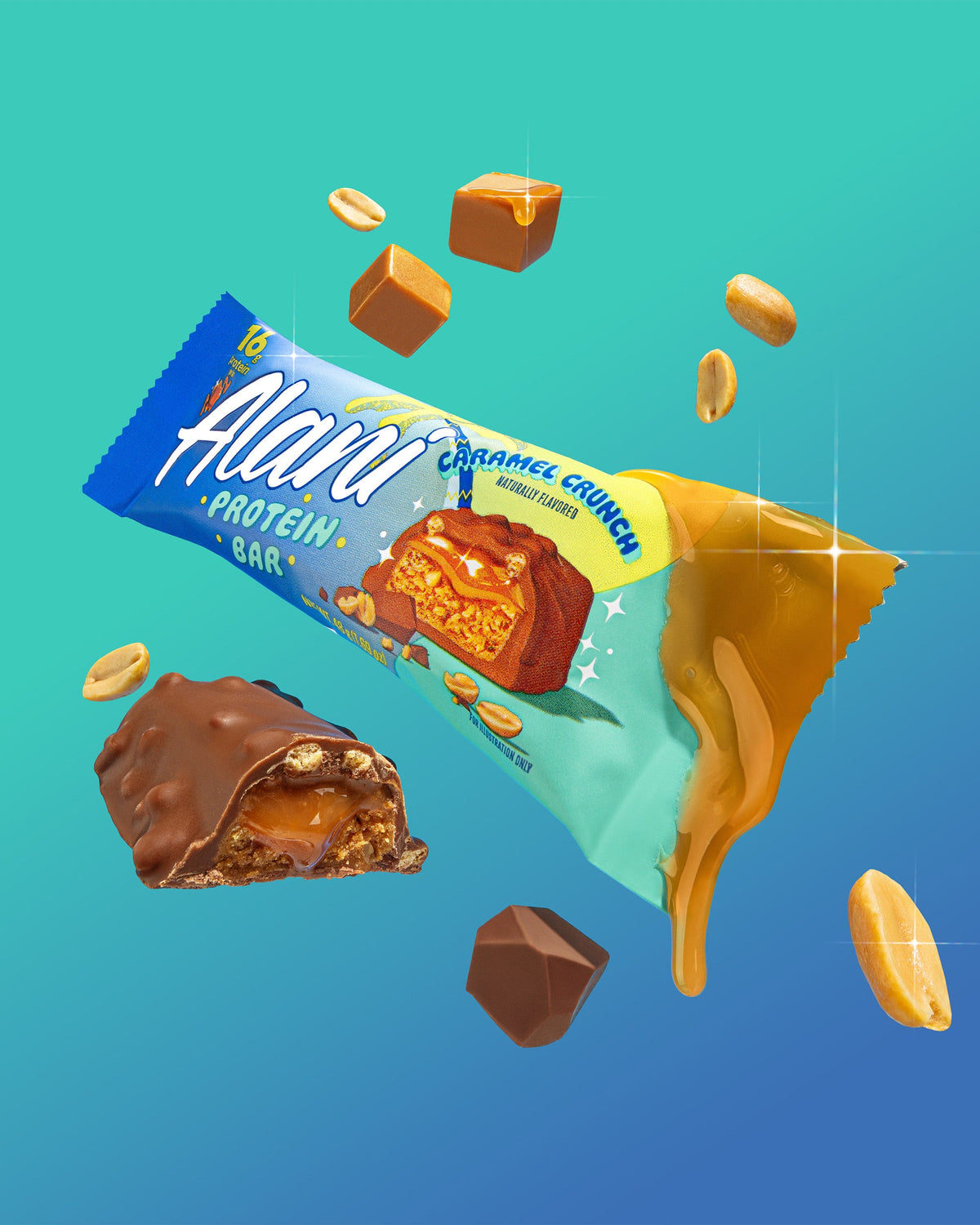 Alani Nu Caramel Crunch Protein Bars - 12-Pack