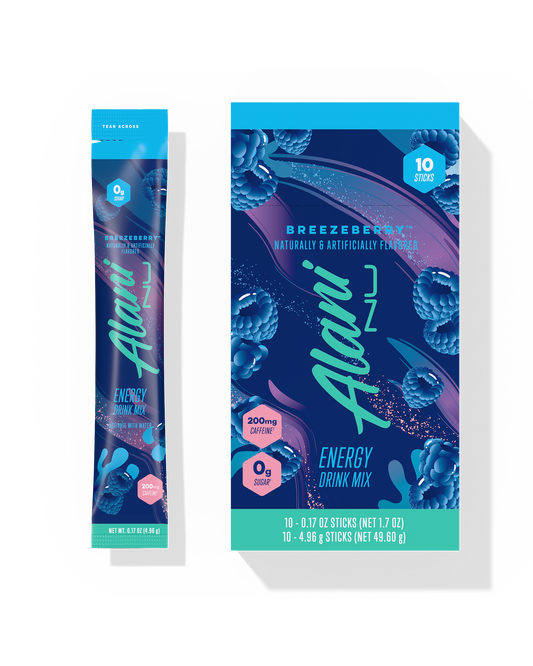 Breezeberry Energy Drink Mix Sticks, 10-Pack