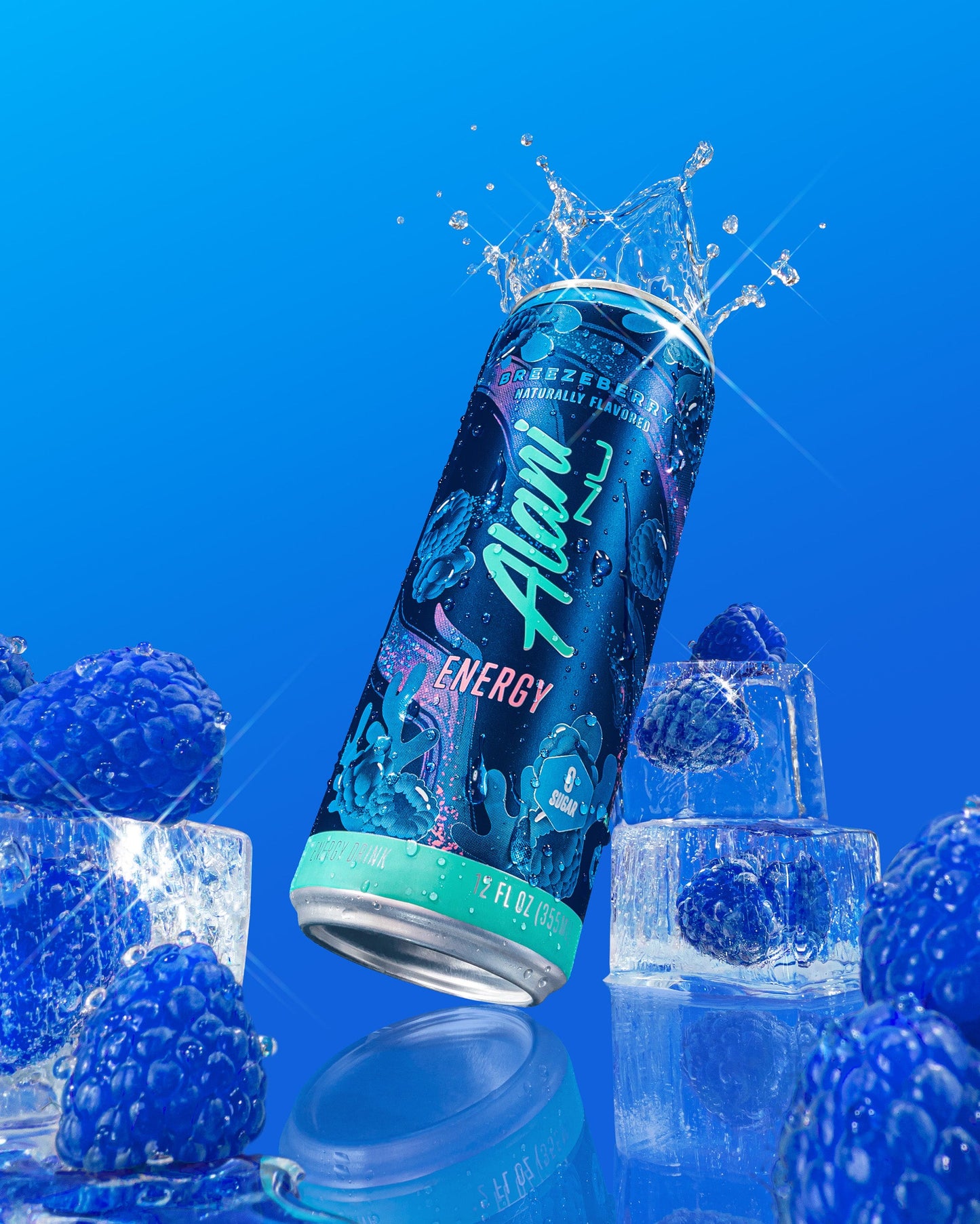 Breezeberry Zero-Sugar Energy Drink, 12-Pack