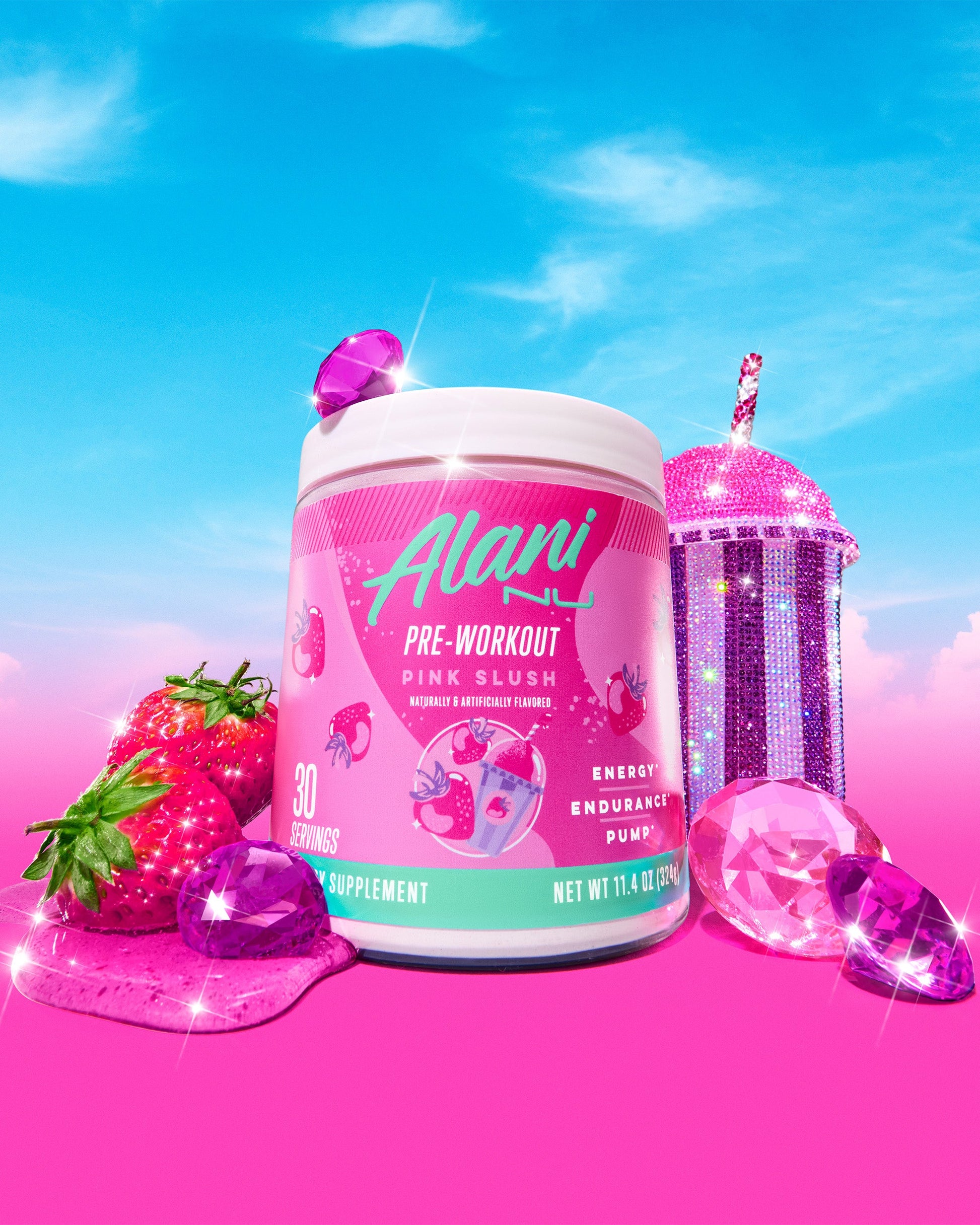 Pink Slush Pre-Workout Mix - 30 Servings