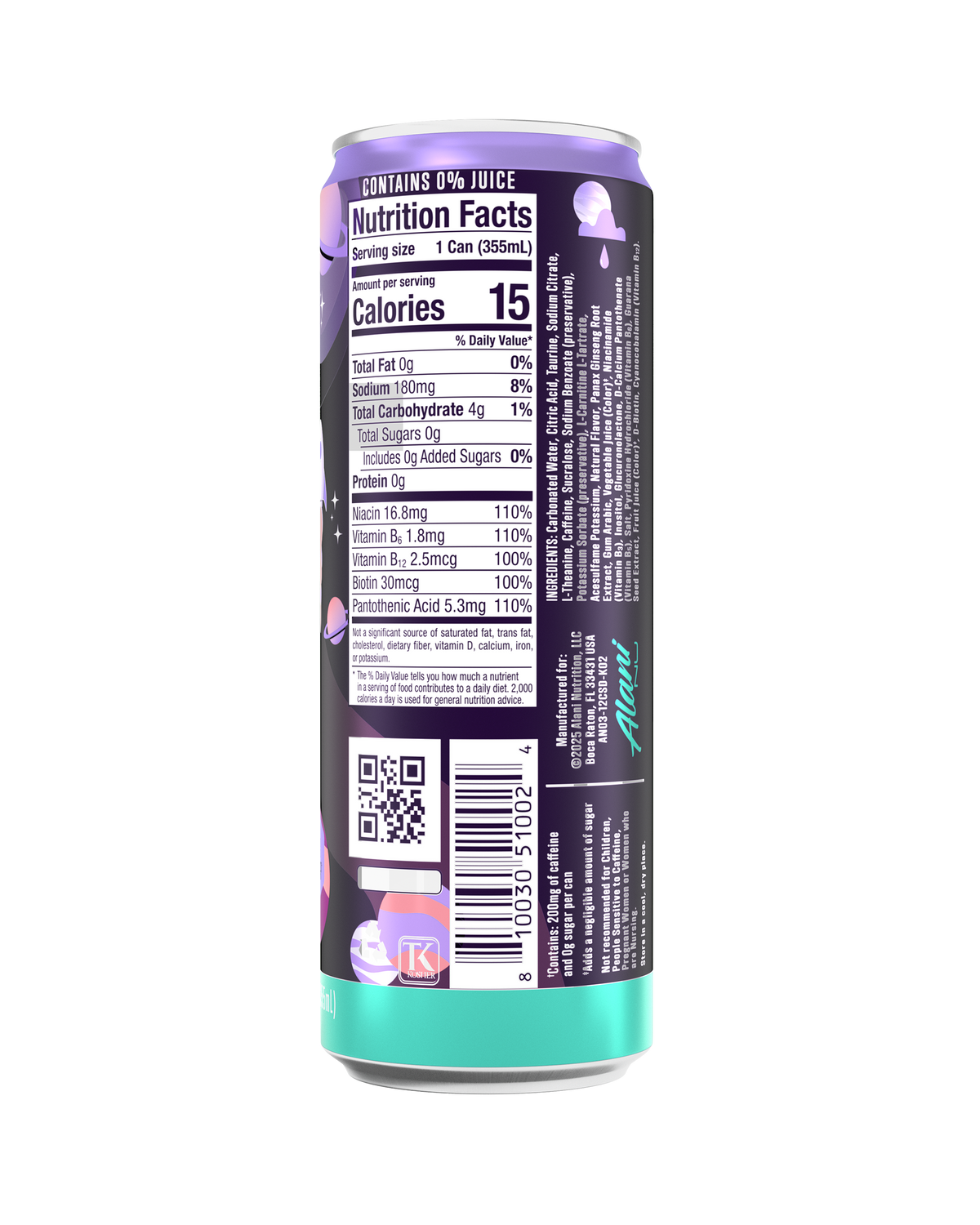 Cosmic Stardust Zero-Sugar Energy Drink, 12-Pack