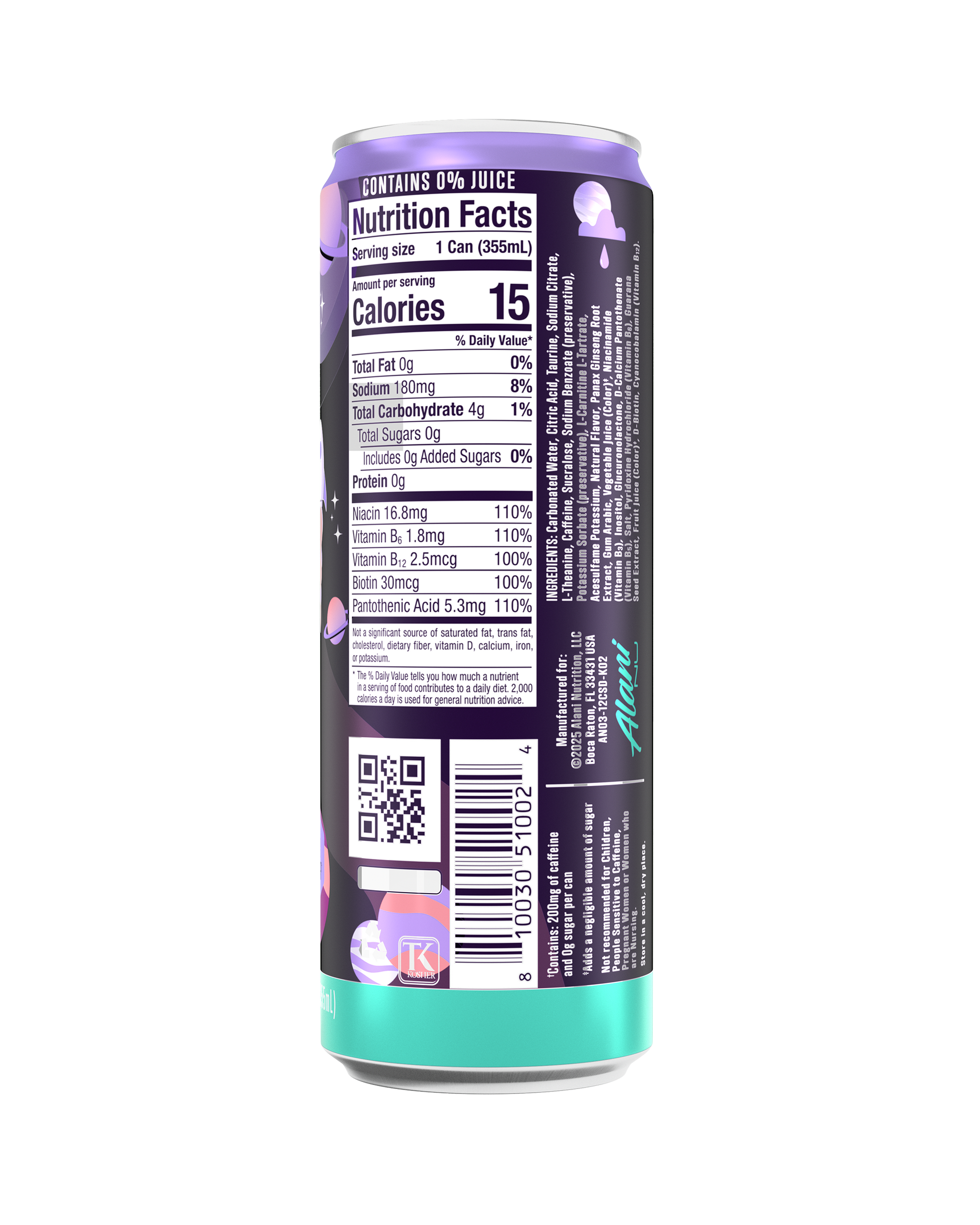 Cosmic Stardust Zero-Sugar Energy Drink, 12-Pack