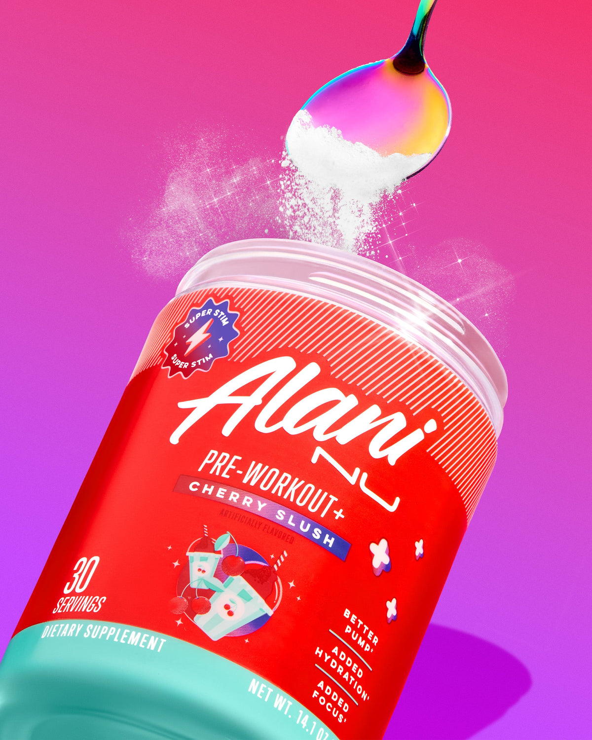 Alani Nu Pre-Workout+ Cherry Slush - 30 Servings