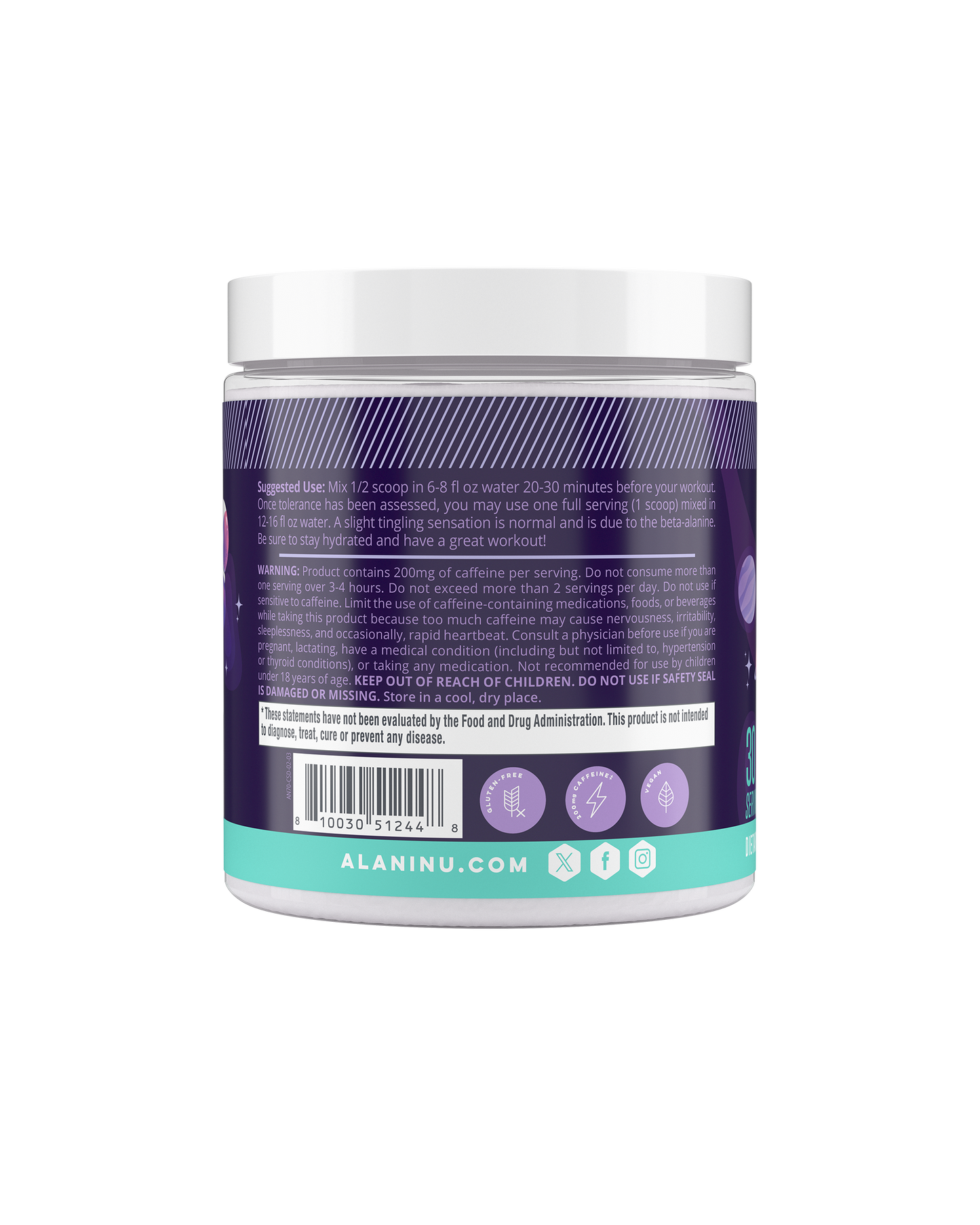 Cosmic Stardust Pre-Workout Powder, 30 Servings