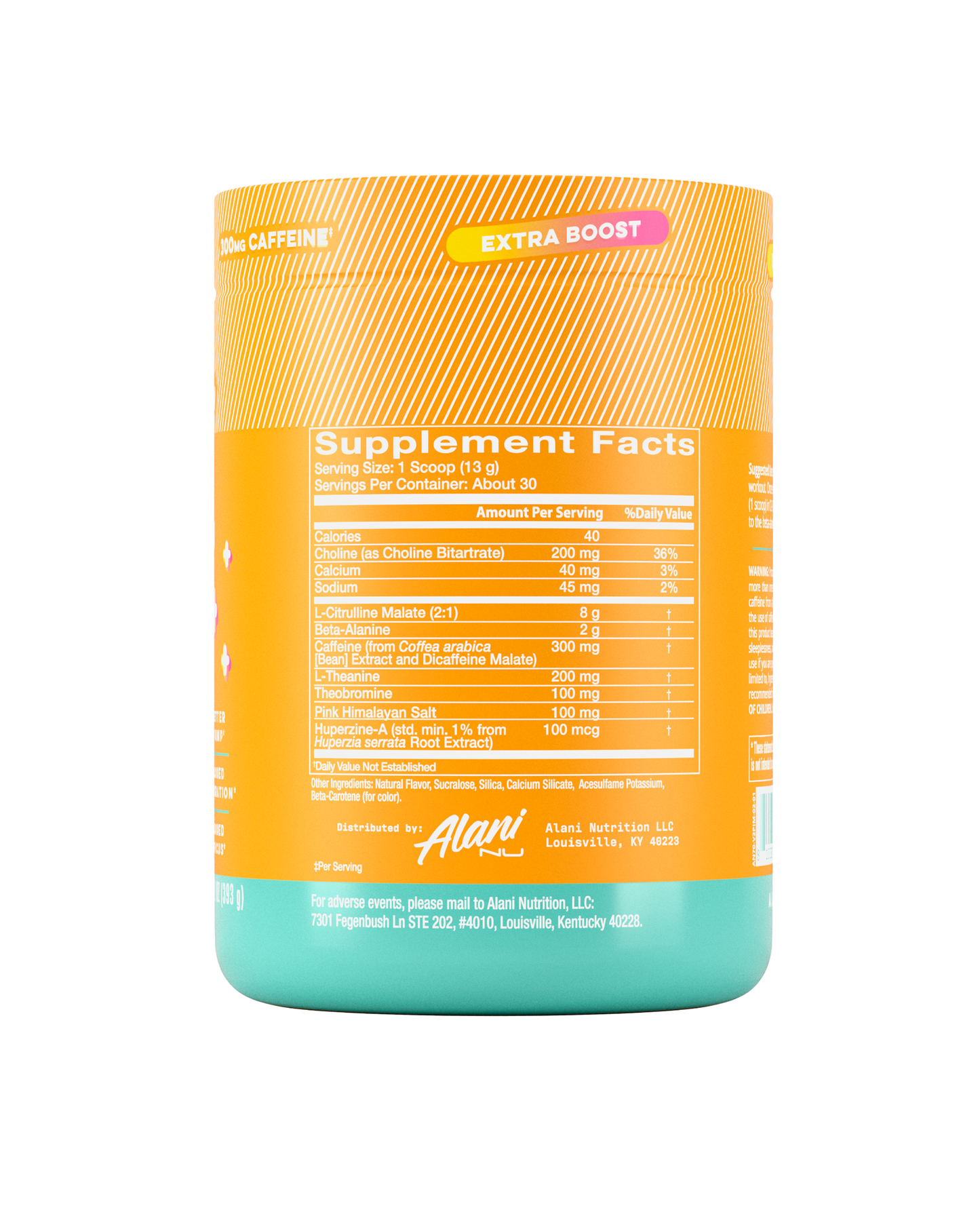 Alani Nu Pre-Workout+ Paradise Swirl - 30 Servings
